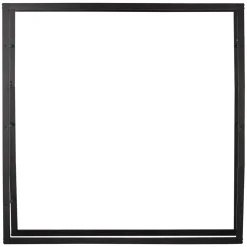 Lendo Online Brandhoutrek 148×25×148 Cm Zwart Staal