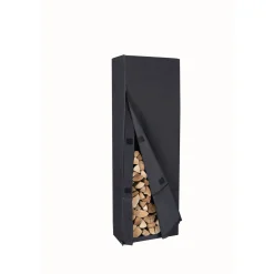Lendo Online Brandhoutrek Met Hoes 50x25x148 Cm Zwart