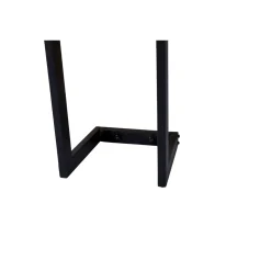 Lendo Online Brandhoutrek Wand 25x25x196 Cm Zwart Staal