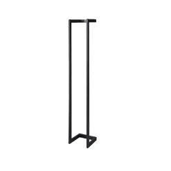 Lendo Online Brandhoutrek Wand 25x25x148 Cm Zwart Staal