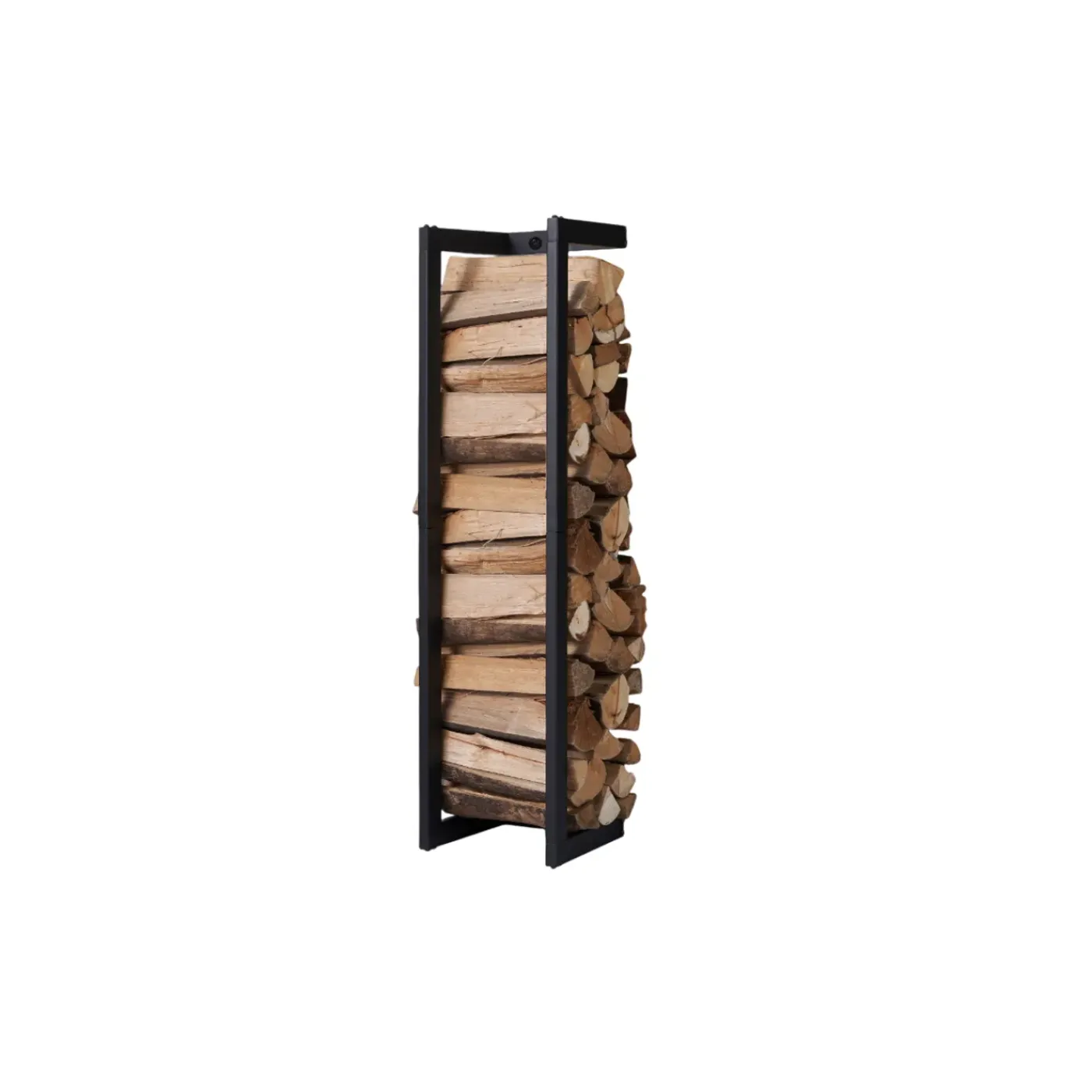Lendo Online Brandhoutrek Wand 25x25x100 Cm Zwart Staal