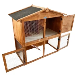 Lendo Online Konijnenhok 94x46x96 Cm Honingbruin Hout