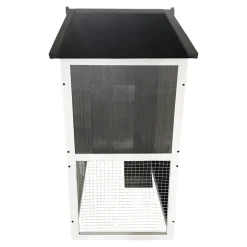 Lendo Online Konijnenhok 94x46x96 Cm Grijs Hout