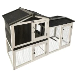 Lendo Online Konijnenhok 145x45x85 Hout Grijs