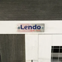 Lendo Online Konijnenhok 145x45x85 Hout Grijs