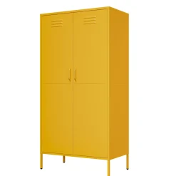 Lendo Online Lockerkast Metaal 90x50x180 Cm Geel