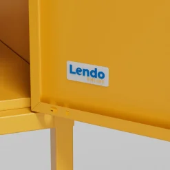 Lendo Online Lockerkast Metaal 35x50x180 Cm Geel