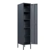Lendo Online Lockerkast Metaal 35x50x180 Cm Antraciet
