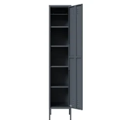 Lendo Online Lockerkast Metaal 35x50x180 Cm Antraciet