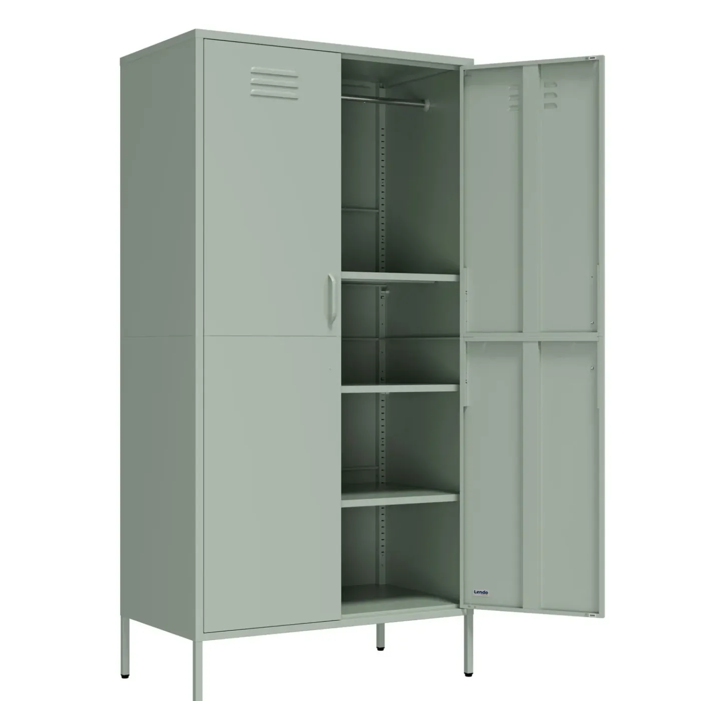 Lendo Online Lockerkast Metaal 90x50x180 Cm Groen