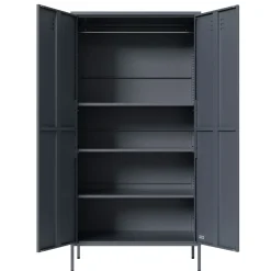Lendo Online Lockerkast Metaal 90x50x180 Cm Antraciet