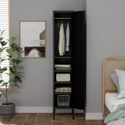 Lendo Online Lockerkast Metaal 35x50x180 Cm Zwart
