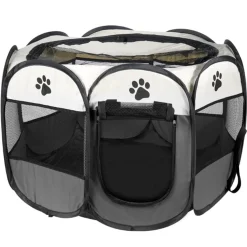 Leobert - Dierenren - Grijs - 91x91x58 Cm