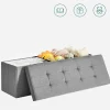 Leobert - Poef - Lichtgrijs - 110x38x38 Cm