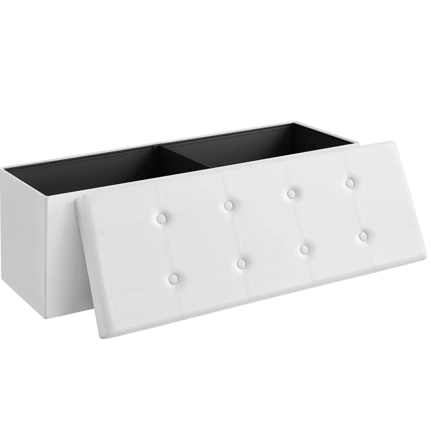 Leobert - Poef - Wit - 110x38x38 Cm