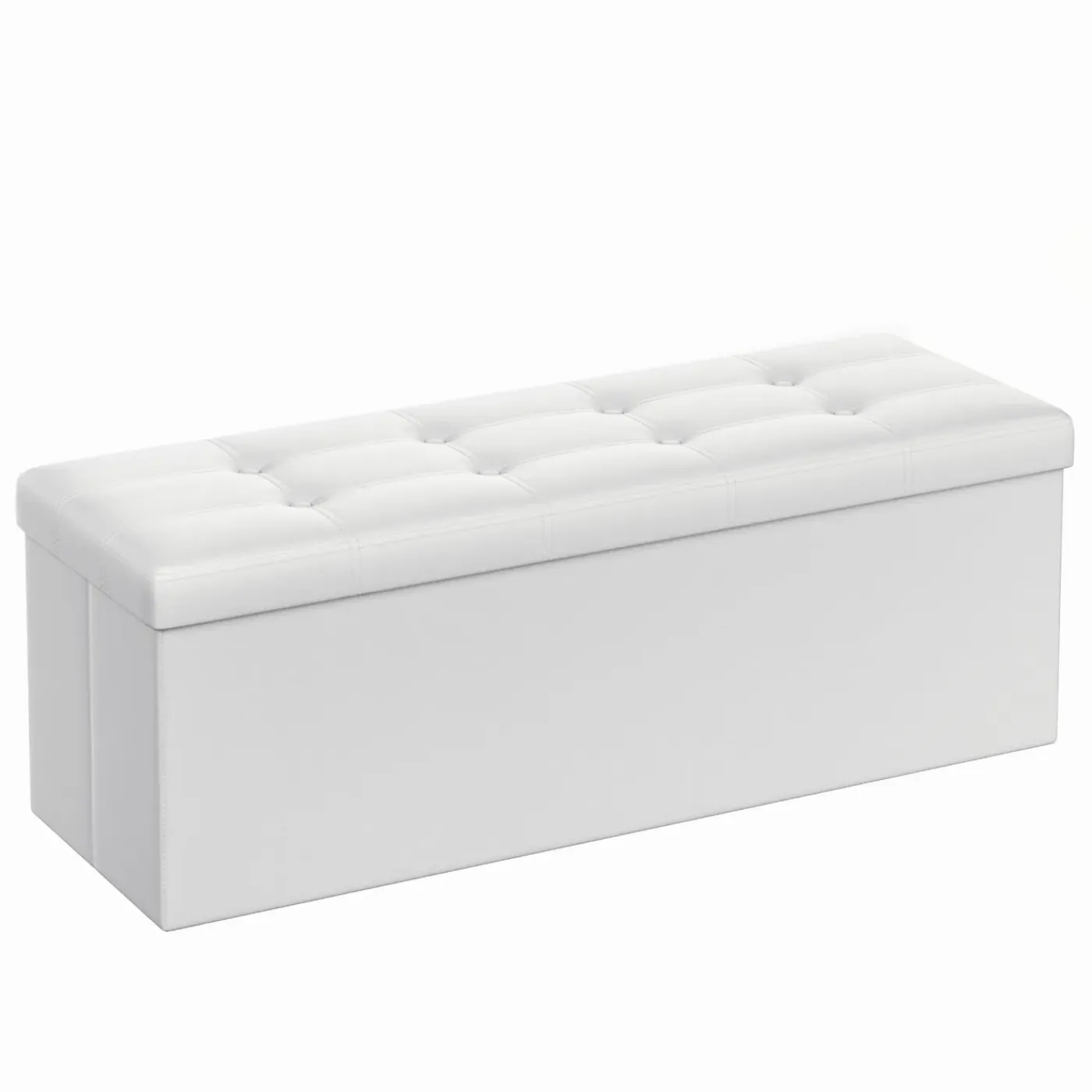 Leobert - Poef - Wit - 110x38x38 Cm