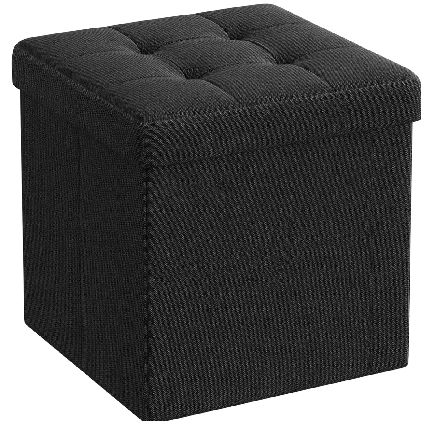 Leobert - Poef - Zwart - 30x30x30 Cm