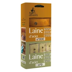 Les Anciens Ebénistes duo van staalwol n°0 + n°000 2x75gr