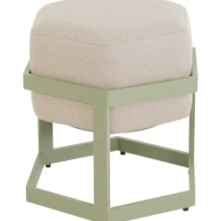 Lesli Living - Voetenbank Esagono - Groen - 48x41,5x47,5cm