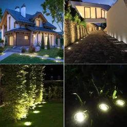 Lichtendirect - Led Solar Grondspot - 6 stuks - Tuinverlichting - Waterdicht