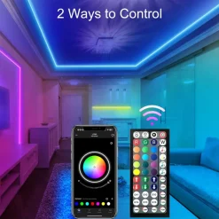 Lichtendirect -LED Strip - 5 meter - RGB verlichting -met afstandsbediening- Bluetooth