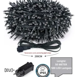Lichtendirect - Lichtslinger - 50 Meter 500 LED- Kerstverlichting voor binnen en buiten