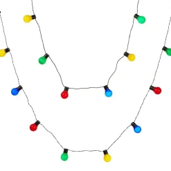 Lichtendirect - Lichtsnoer kleuren lampen- 13 meter-20 LED ballen- Tuinverlichting