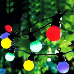 Lichtendirect - Lichtsnoer kleuren lampen- 13 meter-20 LED ballen- Tuinverlichting