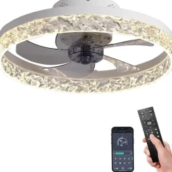 Lichtendirect - Plafondventilator Met Verlichting - Wit- Smart Ventilator Plafonniere