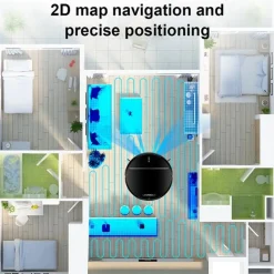 Liectroux - Robotstofzuiger - Dweil Verbonden 3000 Pa Navigatie - M7s Pro
