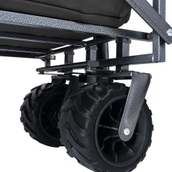 LifeGoods Bolderkar - Opvouwbaar - 80kg - 94l - Wasbaar Polyester - Zwart