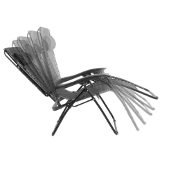 LifeGoods Tuinstoelen Opvouwbaar - Zonnescherm - Ligstoel - 2 Stuks - Metaal - Zwart