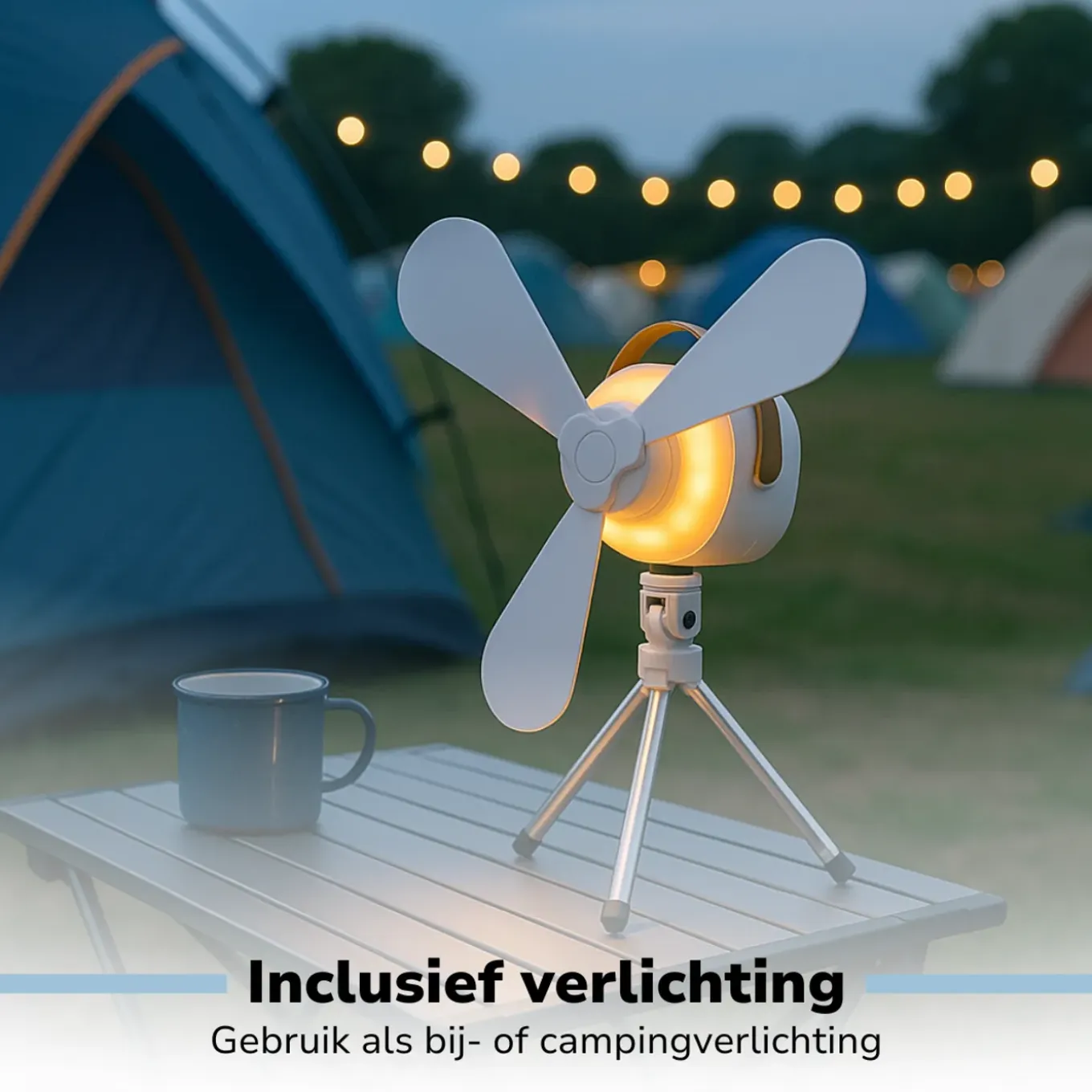Lifetime Air Tafelventilator Usb-c Oplaadbaar