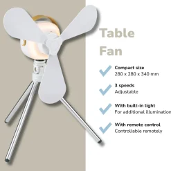 Lifetime Air Tafelventilator Usb-c Oplaadbaar