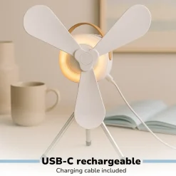 Lifetime Air Tafelventilator Usb-c Oplaadbaar