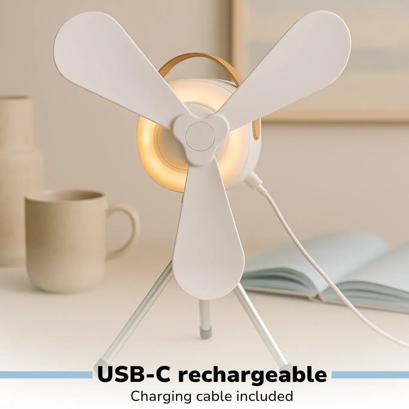 Lifetime Air Tafelventilator Usb-c Oplaadbaar