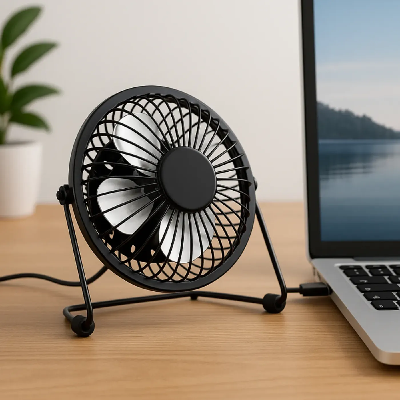 Lifetime Air Usb Ventilator Metaal D13cm