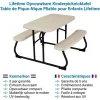 Lifetime Kindertafel Opvouwbaar - Picknickset Voor Binnen En Buiten - Creme
