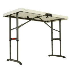 Lifetime Kunststof Campingtafel In Hoogte Verstelbaar Opvouwbaar - 122x61x86 Cm