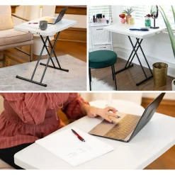 Lifetime Opvouwbare Campingtafel Bijzettafel Hoogte Verstelbaar - 49x76x53 Cm