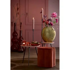 Light & Living Light&living Poef 38x38x45 Cm Nalani Bordeaux