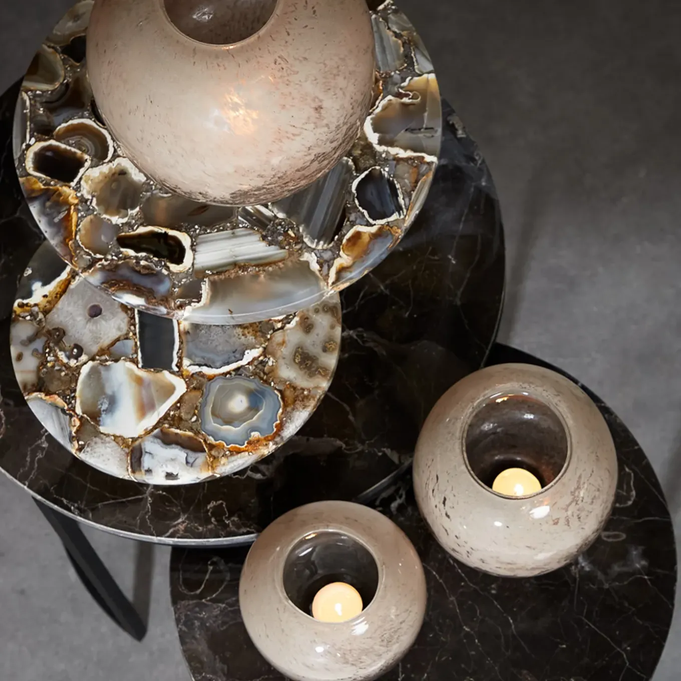 Light & Living - Schaal LAYO - Ø33x13cm - Zwart