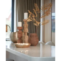 Light & Living - Schaal YARO - Ø53x28.5cm - Goud - Set van 2