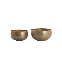 Light & Living - Schaal YARO - Ø53x28.5cm - Goud - Set van 2