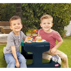 Little Tikes Picknicktafel Junior Jungle Groen met Blauw