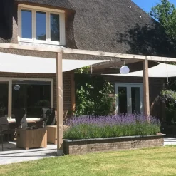 Livin' outdoor schaduwdoek Iseo HDPE driehoek 5m antraciet