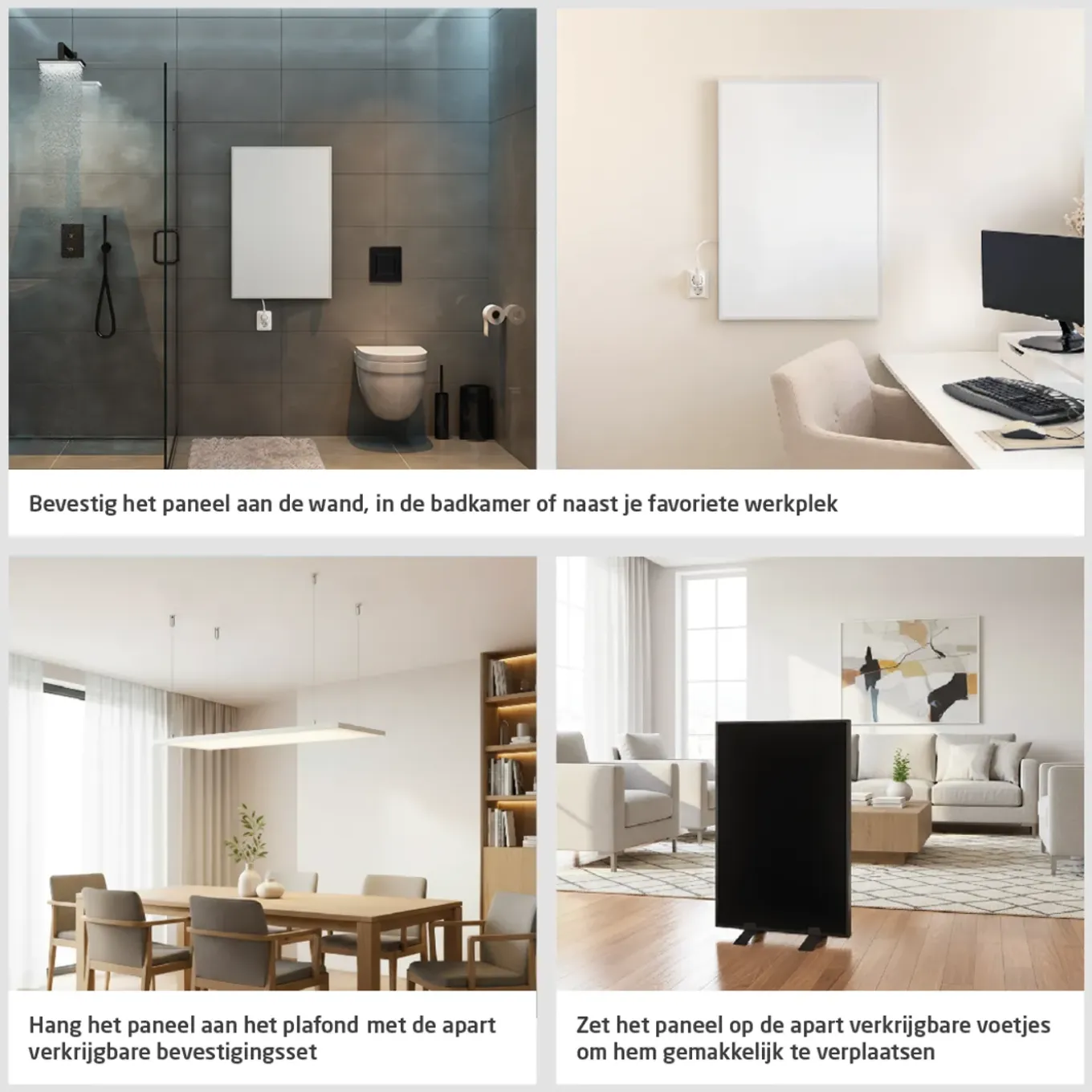 Livn Infraroodpaneel Plus 500 90x60cm Zwart