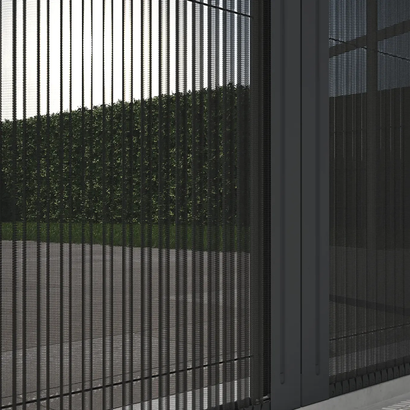 Livn Plissehor Deur Excellent 96x242cm Antraciet