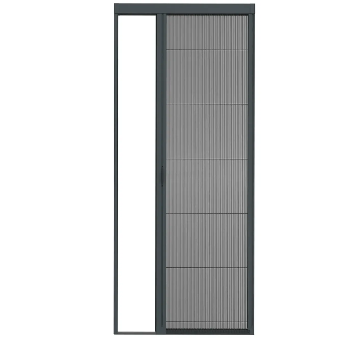 Livn Plissehor Deur Excellent 96x242cm Antraciet