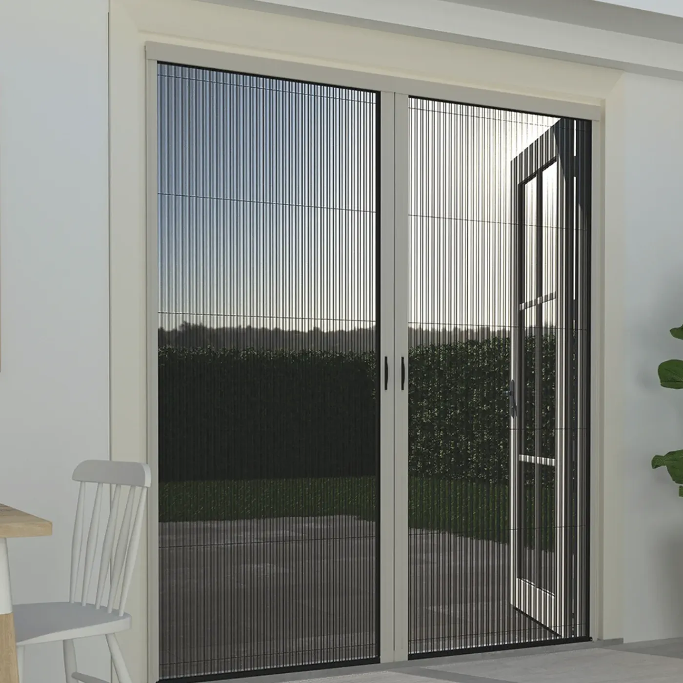 Livn Plissehor Deur Excellent 96x242cm Wit